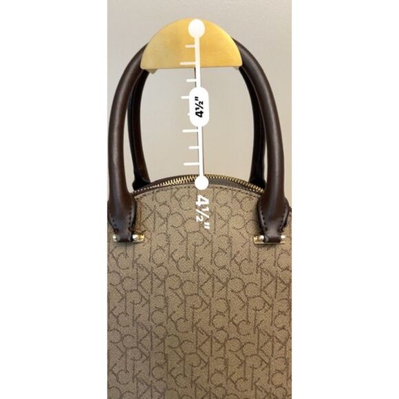 Calvin Klein signature collection top handle dome satchel/crossbody - Picture 8 of 12